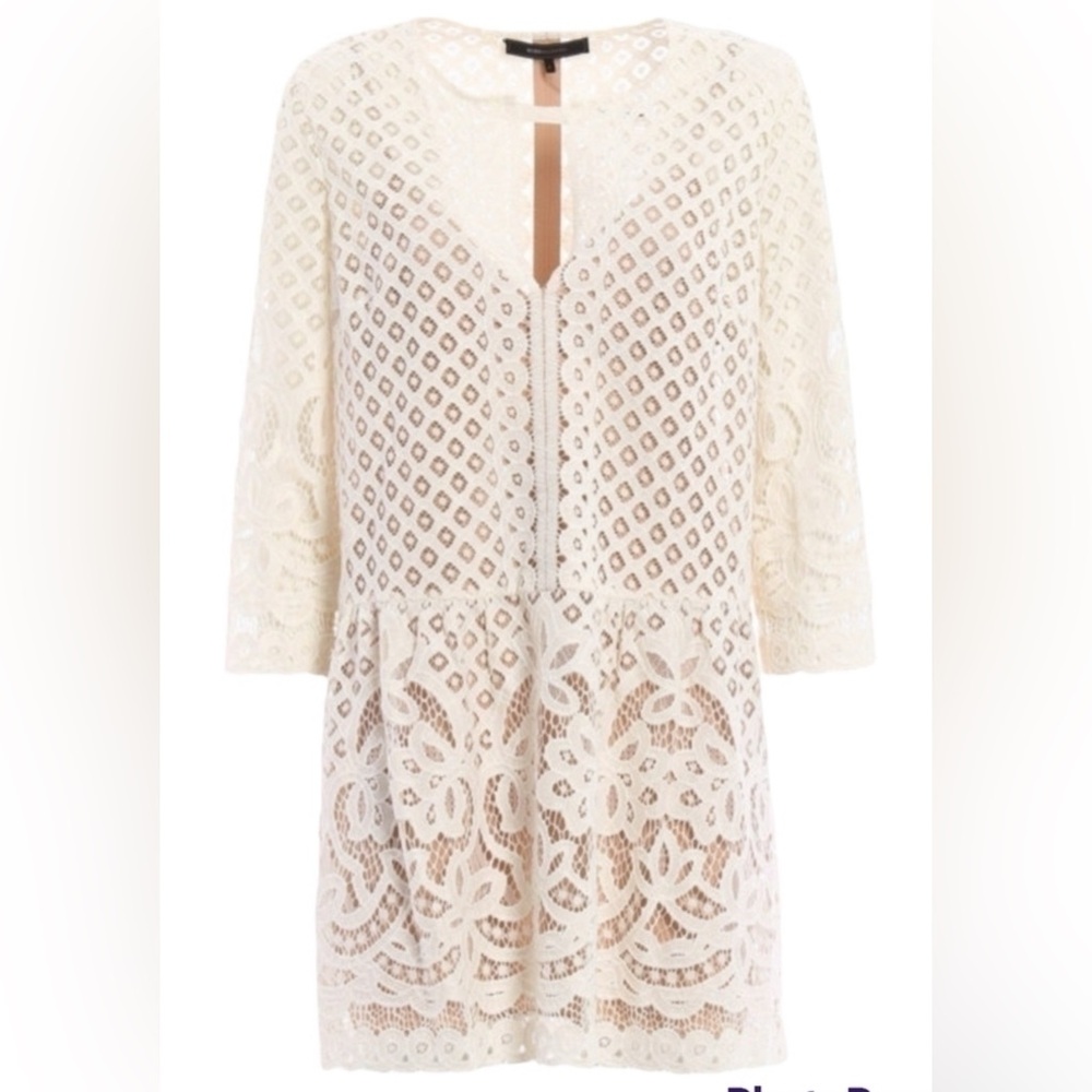 BCBG Max Azria | Laurice Lace Tunic Dress in Ivory